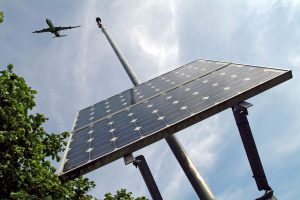 Solar powered aircraft noise monitor, Heathrow Airport.  Copyright BAA Airports Limited Strictly for BAA related articles only - strictly not for use in generic airport / aviation articles. Source: www.baa.com/medialibrary