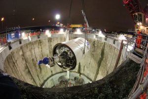 Image of the descent of an underground