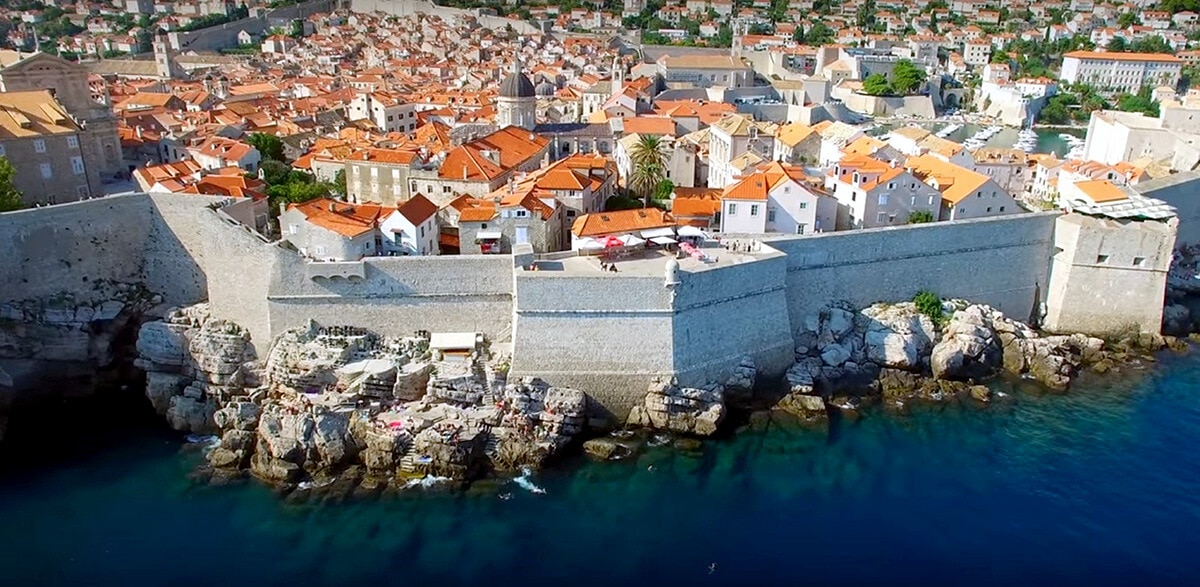 The fortified city of Dubrovnik, in Croatia