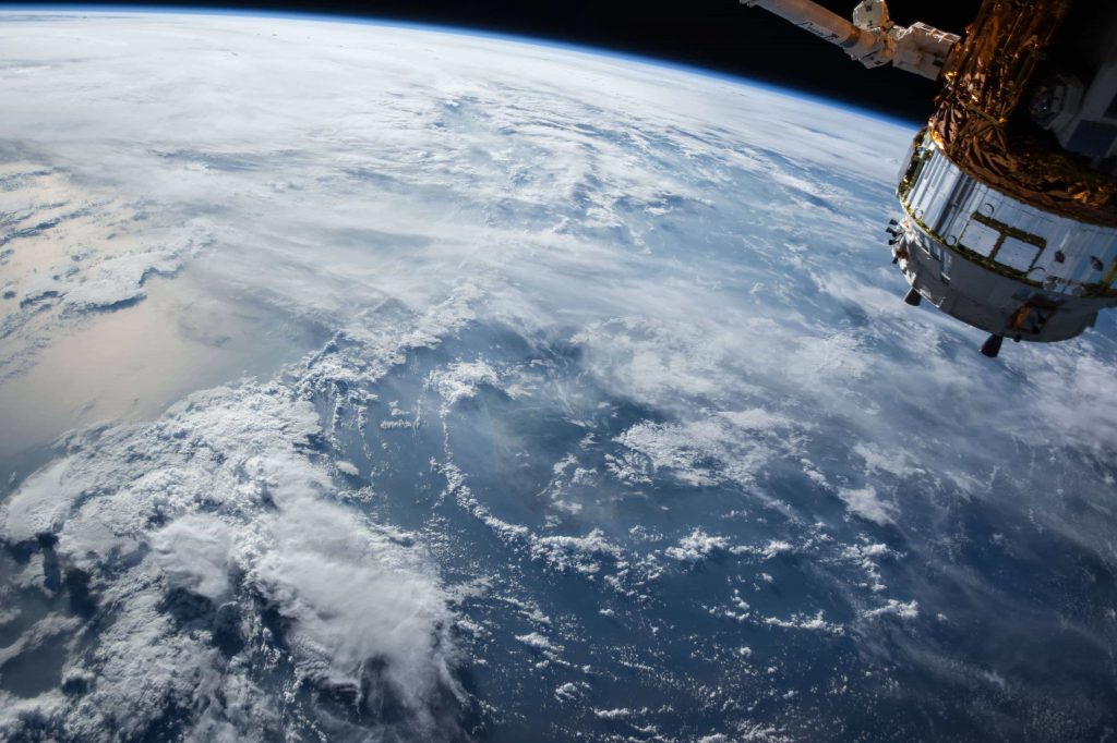 Imagen de la tierra vista desde el espacio