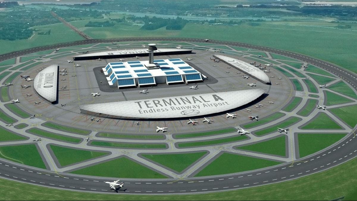 pista de aterrizaje circular
