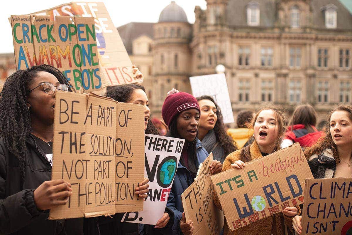Youth demonstration for the climate