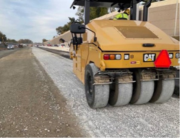 concrete pavement is turned to rubble