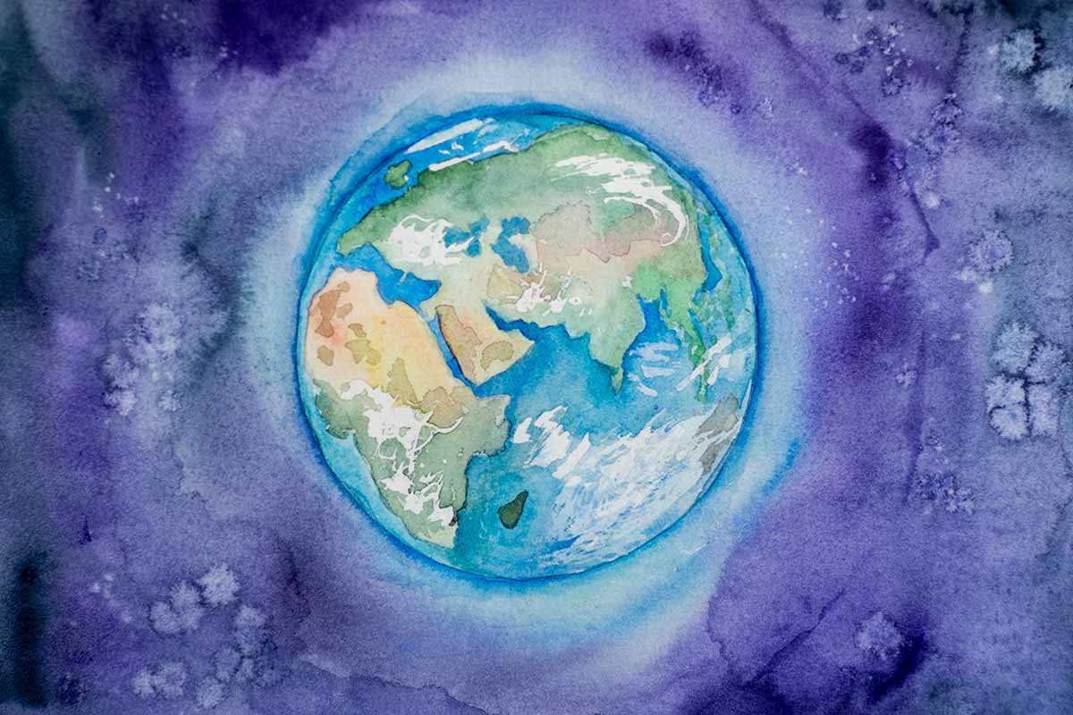 Illustration of the Earth
