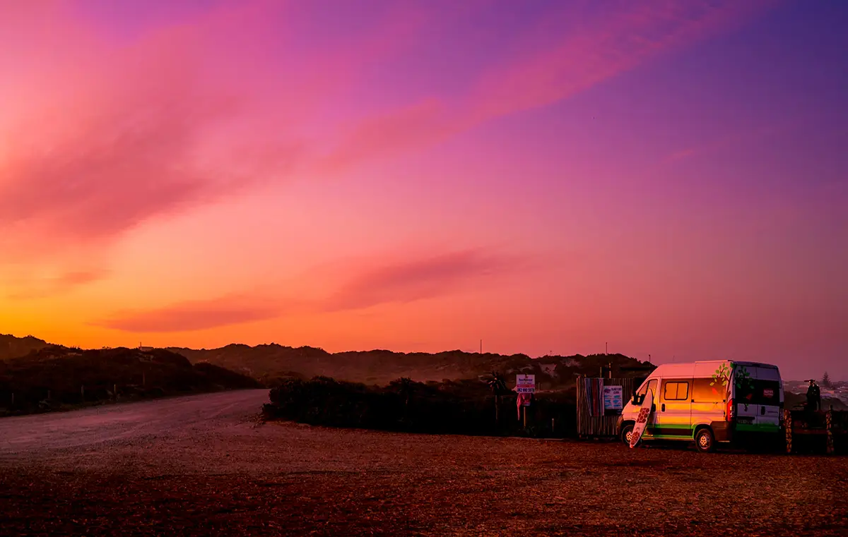 Sunset in Garden Route (South Africa)
