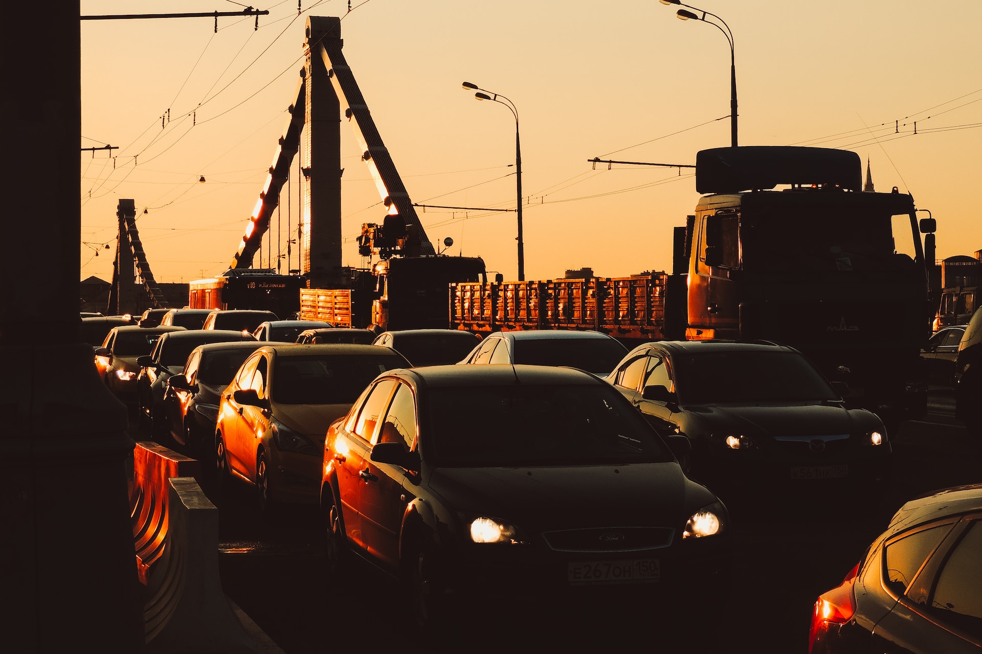 A very congested road