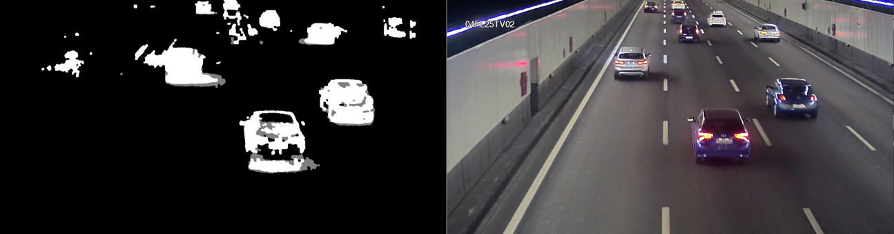 Images of the M-30 tunnels in Madrid