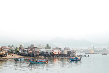 Stilt houses in Vietnam