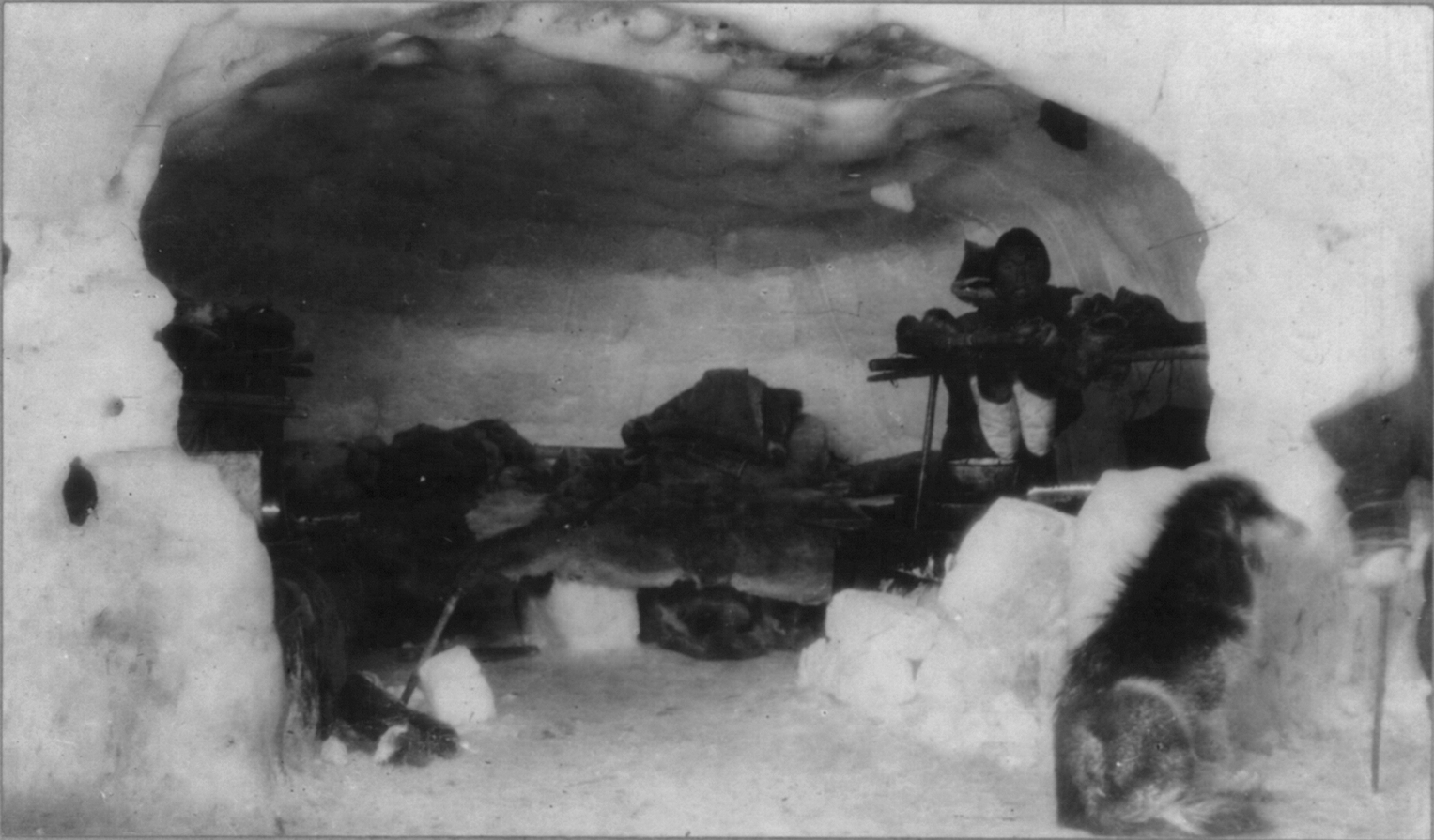 Interior de un iglú