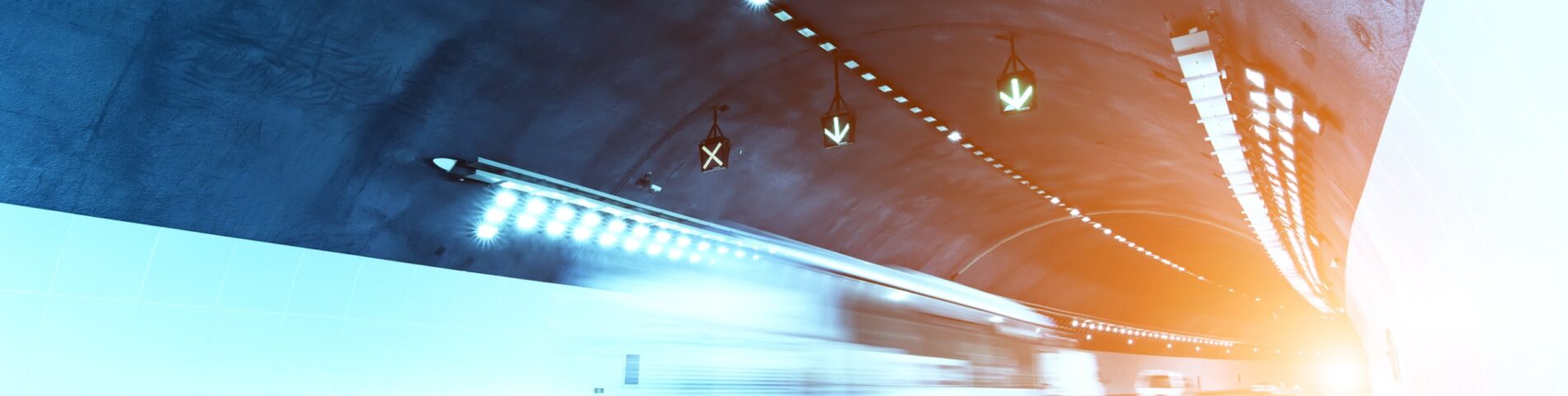 Túnel con sistemas de